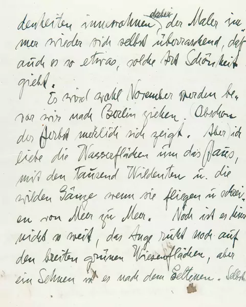 Emil Nolde — Eigenhändiger Brief (Fragment), signiert «Emil Nolde». Ohne Ort und Datum [1917]. — Galerie Kornfeld