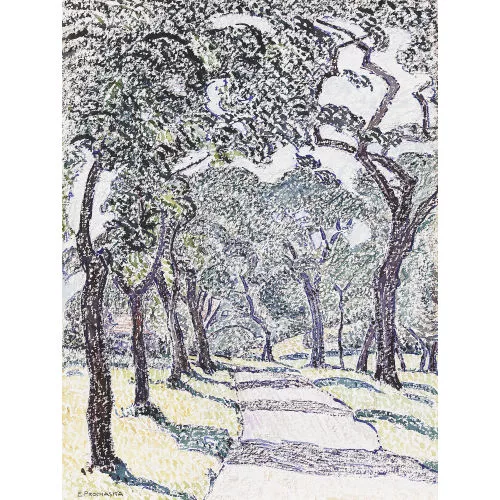 Emil Prochaska — "Weg in Bäumen".