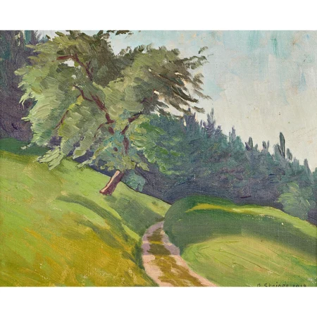 Weg am Waldrand