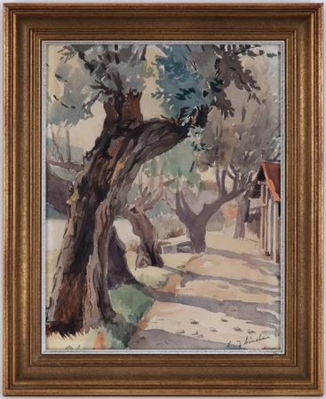 Allée boisée