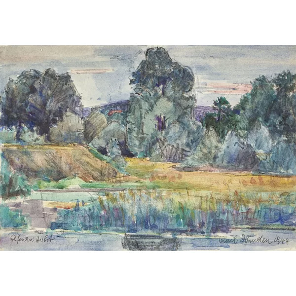 Emil Zbinden — "Elfenau im Herbst".
