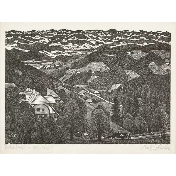 Emil Zbinden — "Blick gegen Trachselwald".
