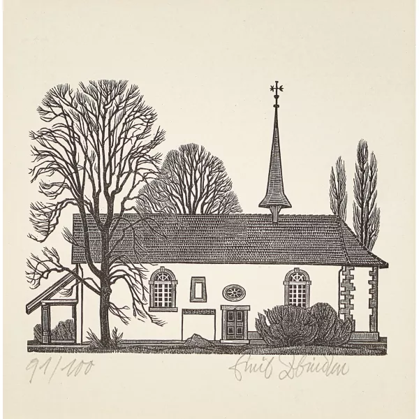 Emil Zbinden — "Lyss, Kapelle".