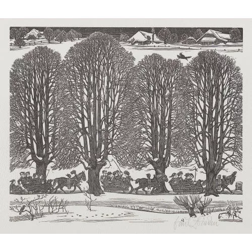 Emil Zbinden — "Schlittenfahrt".
