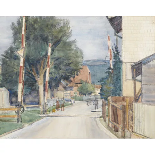 Emil Zbinden — "Bahnübergang".