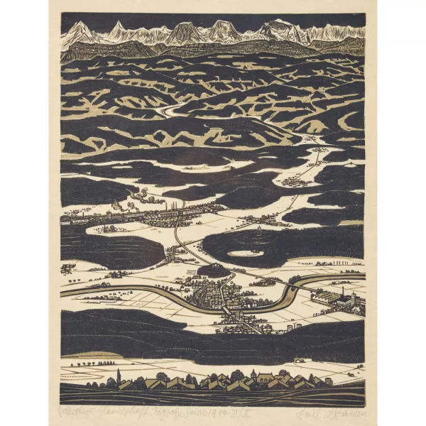Emil Zbinden — "Schweizer Landschaft".