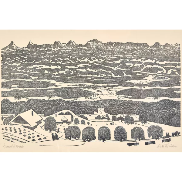 Emil Zbinden — "Berner Landschaft".