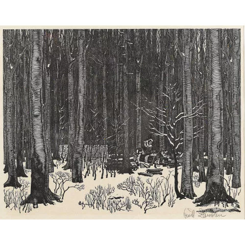 Emil Zbinden — Wald im Winter.