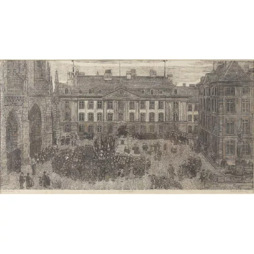 Emil Zbinden — "Münsterplatz 1946".