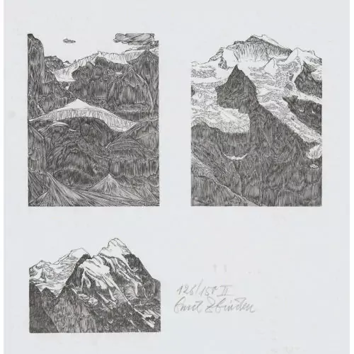 Gebirgspartien im Berner Oberland