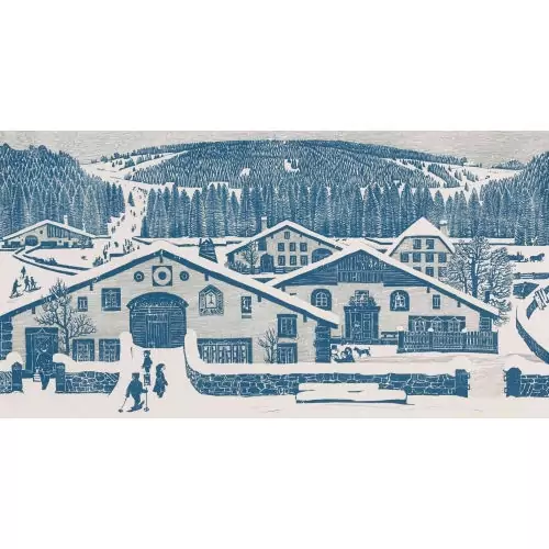 "Jurahäuser im Winter II"