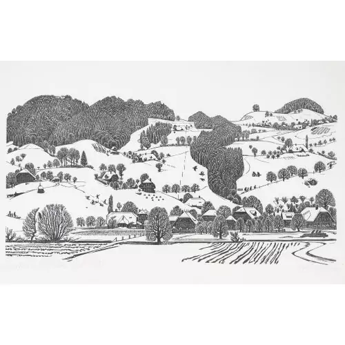 "Winter bei Burgistein"