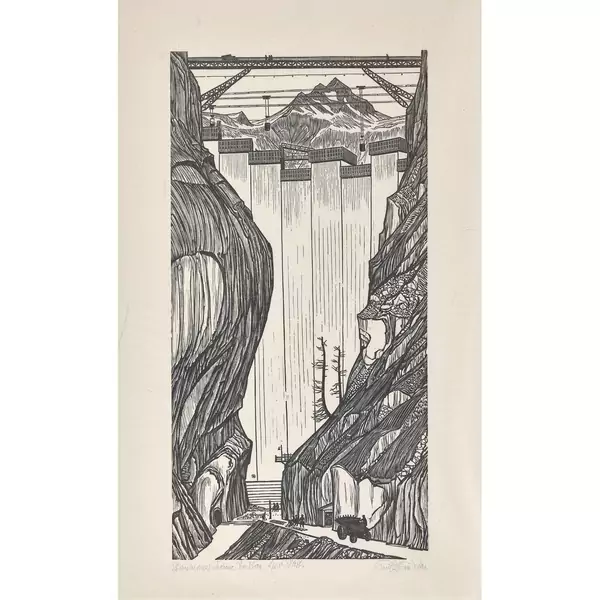 "Staumauer Lienne im Bau"