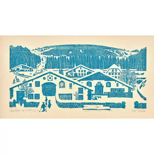 "Jurahäuser im Winter II"