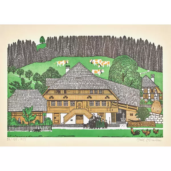 "Jurahäuser im Sommer"