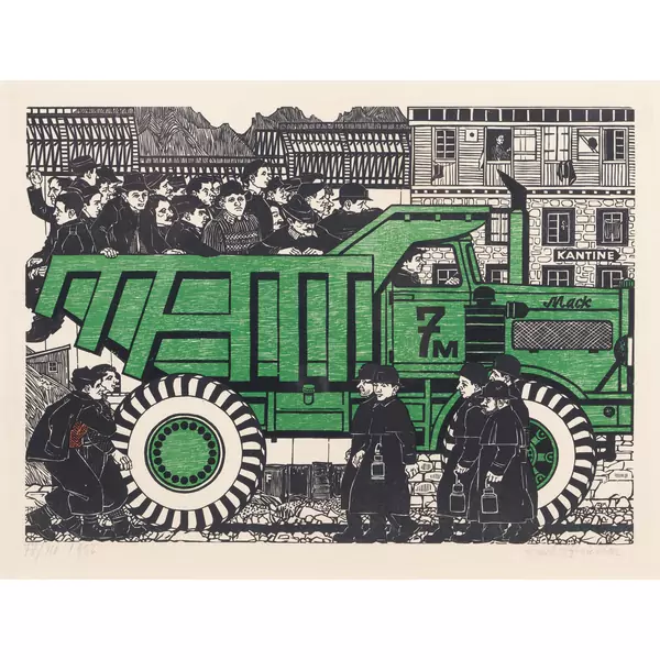 "Staumauerbau, Schichtwechsel"