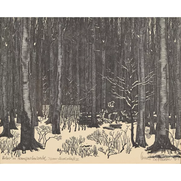 Emil Zbinden — "Wald im Winter".