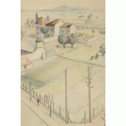 Emile-Alphonse Lejeune — "Hameau de Provence".