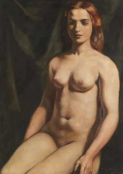 Emile Bernard — Nu assis