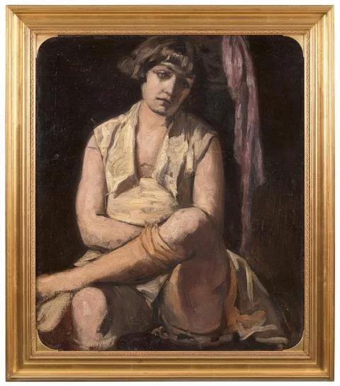 Emile Bernard — Jeune femme pensive