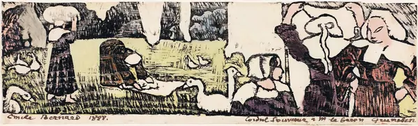 Emile Bernard — La Lessive — Galerie Kornfeld
