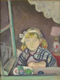 Fillette à la fenêtre