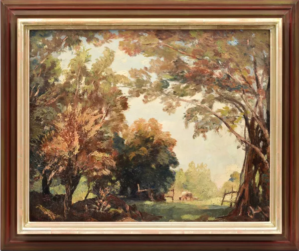 Émile Bressler — Paysage de campagne,