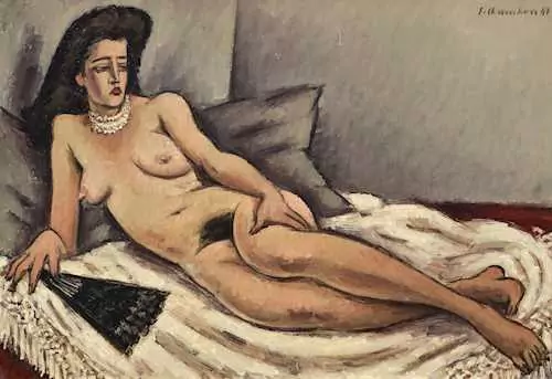 ÉMILE CHAMBON — Nu à l'éventail. 1941. — Koller Auktionen