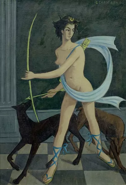CHAMBON, EMILE — The goddess Diana. 1960. — Koller Auktionen