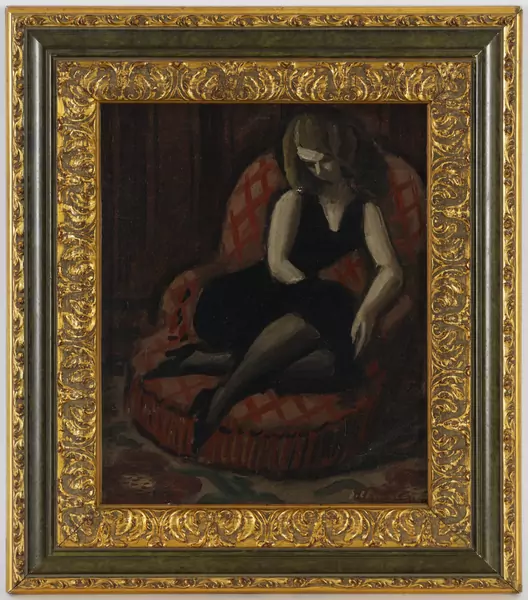 Femme à la robe noire