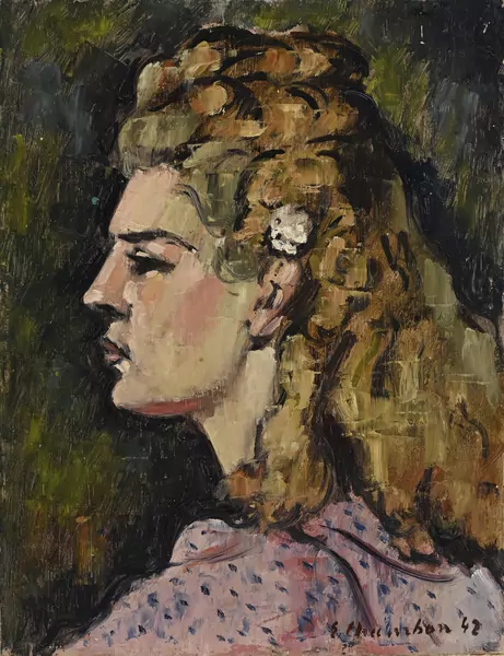 Portrait de jeune fille blonde