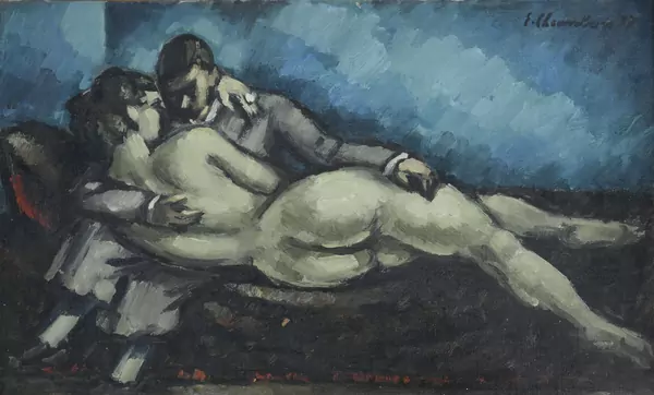 Couple enlacé