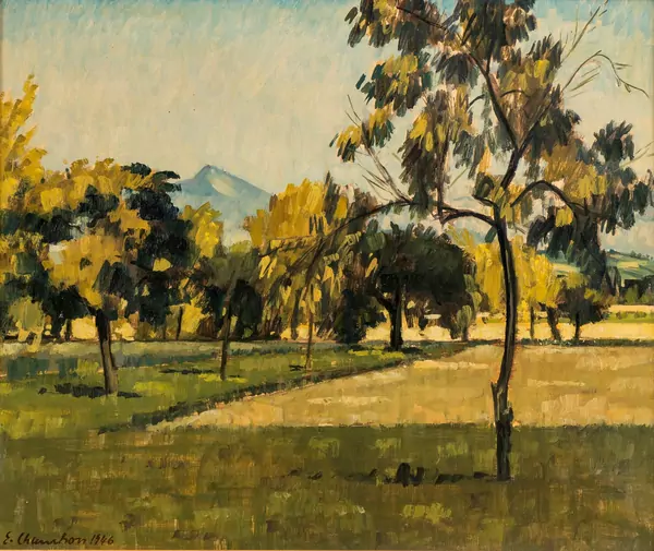 Paysage aux arbres