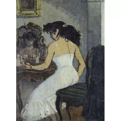 Émile François Chambon — Jeune femme à la toilette.