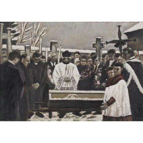 Émile François Chambon — Das Begräbnis.