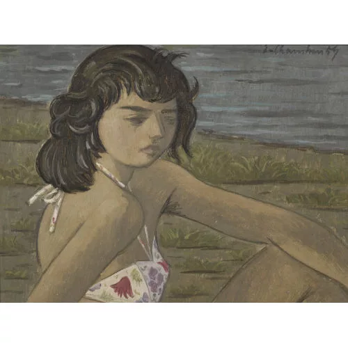 Émile François Chambon — "Jeune baigneuse".
