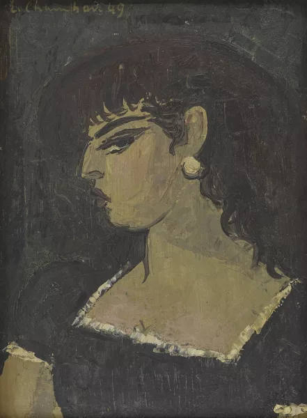 Émile François Chambon — Profil à la boucle d'oreille