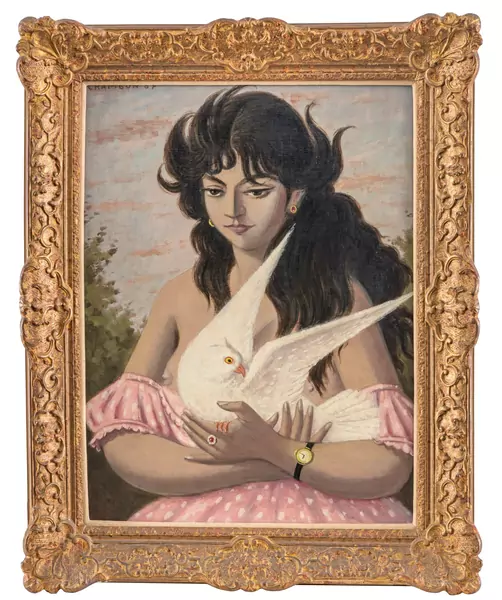 Femme à Colombe