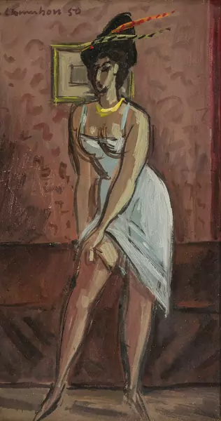Jeune fille aux bas
