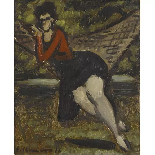 Frau in der Hängematte