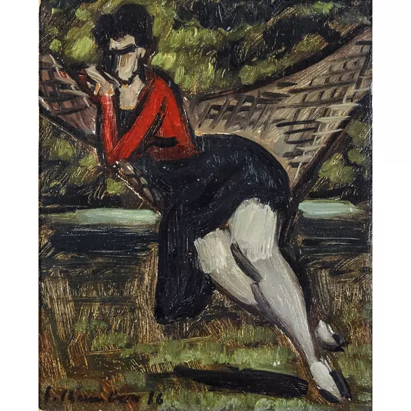 Frau in der Hängematte