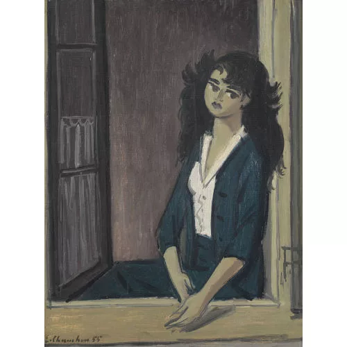 Émile François Chambon — "Jeune fille à la fenêtre".