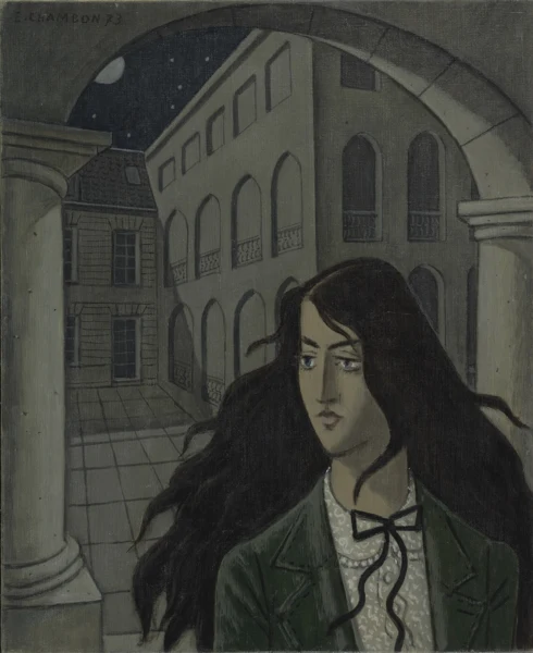 Émile François Chambon — COUR DE L'HOTEL-DE-VILLE (NOCTURNE), 1973TOWN-HALL'S COURTYARD (NOCTURNE), 1973