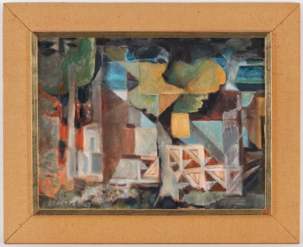 Emilio Maria Beretta — Emilio Mario Beretta (1907-1974), La villa, huile