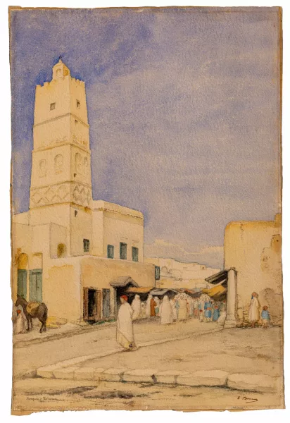 Emmanuel Benner — Moschee von Kairouan, 1895