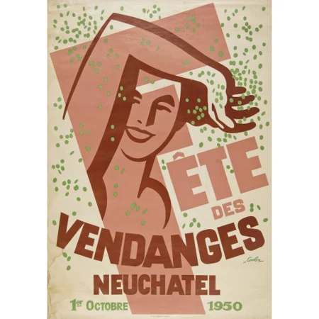 "Vendanges Neuchâtel 1950"