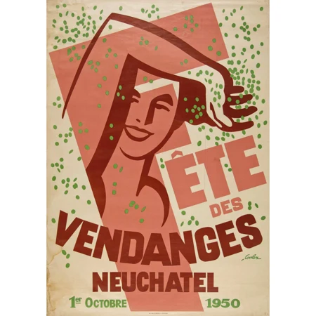 "Vendanges Neuchâtel 1950"
