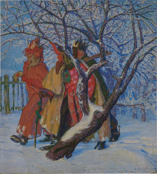 Erich Erler — Die Bauernmaskerade, 1914