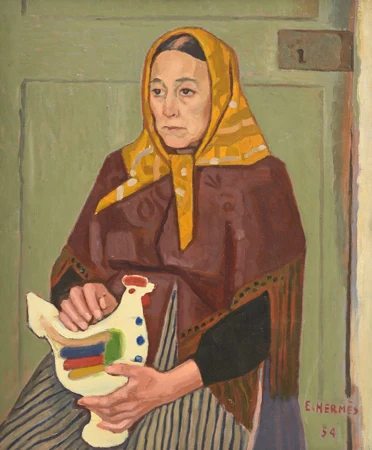 Femme à la poule