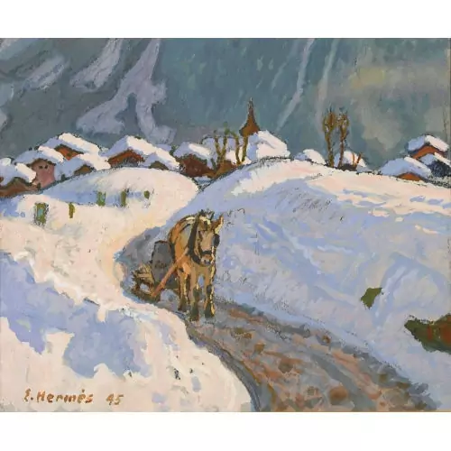 Winterlandschaft im Abendlicht